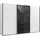 WIMEX Schwebetürenschrank Norderstedt 313 x 210 x 64 cm Weiß/Schwarz