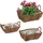 Relaxdays Blumenkasten 30,5 x 24 x 19 cm Braun