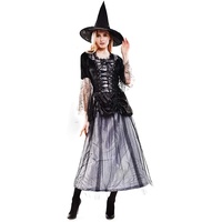 EraSpooky Damen Renaissance Spinnen Hexe Halloween Kostüm