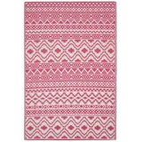 Homescapes Tia Outdoor-Teppich 150 x 240 cm Pink/Weiß