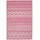 Homescapes Tia Outdoor-Teppich 150 x 240 cm Pink/Weiß