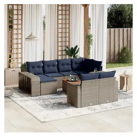 vidaXL Gartensofa-Set 11-tlg. grau