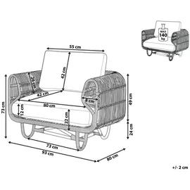 Beliani Beliani, Sessel, Dolcedo