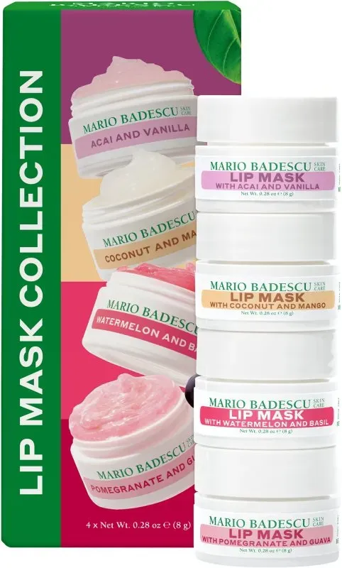 Mario Badescu Lip Mask Collection Feuchtigkeitsspendende Lippenkur geschenkset 4x8 ml