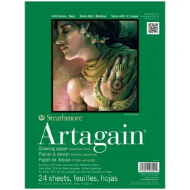 Strathmore - 445-9 Paper 400 Series Artagain Pad, 22,9 x 30,5 cm, sortiert