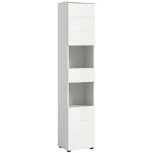 MID.YOU Vira Hochschrank 38 x 190 x 34 cm Weiß MDF/Spanplatte