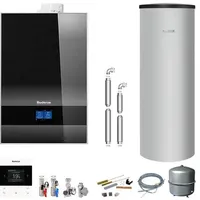 Buderus Logaplus Paket W50 schwarz mit Regelung BC400, RC220