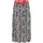 Zwillingsherz Maxirock Damen Zebramuster Schwarz L/XL