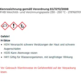 Felder Weichlöt- u.Verzinnungspaste 230-250GradC 1kg S-Sn97Cu3
