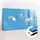 Tulup Magnettafel 120 x 60 cm Blau