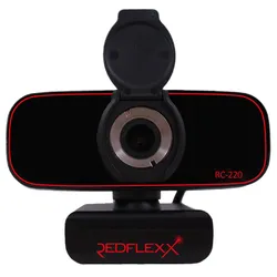 Redflexx REDCAM RC-220 Redline Full HD USB Webcam Videoqualität mit 1080p 1920x1080, H.264, Integriertes Mikrofon mit Noise Cancelling
