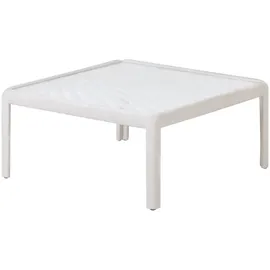 Beliani Garten Beistelltisch 69 x 69 x 32 cm Beige