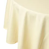 Homescapes Tischdecke aus 100% Baumwolle, 180 cm, rund, creme