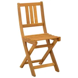 vidaXL Außen Bistro-Stühle 6 pcs Natur Massivholz Akazie