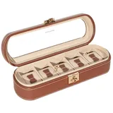 Friedrich Lederwaren Uhrenkasten Cordoba Leder 5Uhren braun 26393-3 – Braun