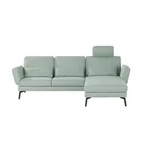 Ecksofa mit Funktion  Twister ¦ grün ¦ Maße (cm): B: 275 H: 93 T: 191