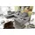 ed exciting design Wohnlandschaft U-Form Polyester 3-Sitzer Grau