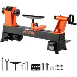 VEVOR Drechselbank 750W Drechselmaschine Drehbank Holzbearbeitung 0-3800U/min