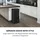 Klarstein Royal Trash Matte Black Sensor-Mülleimer 72 Liter Edelstahl