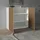 INOSIGN Highboard »Vega,Highboard,Kommode,120 cm«, mit 2 Türen,Fronten mit Rillen-Optik weiß