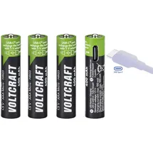 VOLTCRAFT VC-AAA400USB USB-C® Akku Li-Ion 400 mAh 1.5 V 4 St.