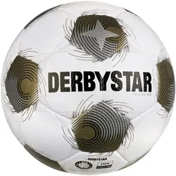 DERBYSTAR Brillant APS Fußball Spielball weiß/gold/silber 5