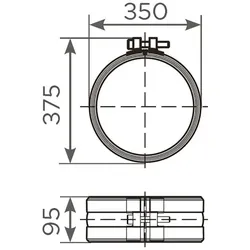 SML-Rapid-S-Verbindung DN 300 -NEU- Werkstoff 1.4510/11 W2