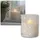 Star Trading Kerzenhalter Flamme Romb Metall Transparent/Weiß