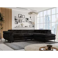 MKS Meble Eckcouch Schwarz 3-Sitzer