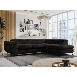 MKS Meble Eckcouch Schwarz 3-Sitzer