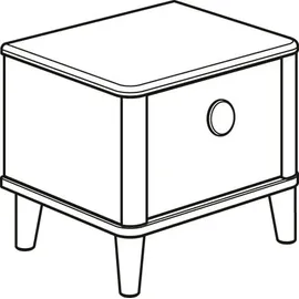 Paidi Nachtkommode Lotte & FYNN Steiff by PAIDI, Schublade mit Soft-Close", weiß , Maße cm B: 49,6 H: 42 40.5