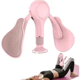 HEYHIPPO Beckenbodentrainer Oberschenkeltrainer 15×26 cm, Beckenboden & Po-Trainer für Damen, Packung, Beinwiderstandsgerät mit Feder, verstellbar, leicht 650g, für Training, Beckenbodentrainer für Damen, Oberschenkel- und Po-Training, Rosa rosa