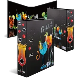 Herma Motiv-Ordner Karton A4, 7 cm Rückenbreite Cocktails