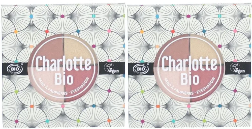 Charlotte Bio Die 4er Palette BIO Lidschatten - Nude Rose