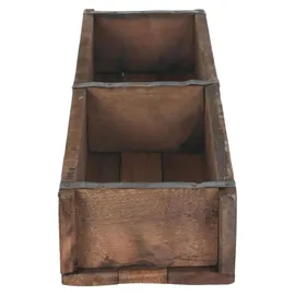 Cepewa Holzkiste Ziegelform 60 x 15 cm 1-tlg. Altholz Buche
