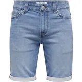 Only & Sons Jeans-Shorts in Blau XXL