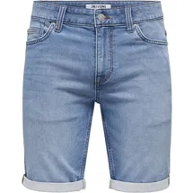 Only & Sons Jeans-Shorts in Blau XXL