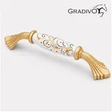 Gradivo Möbelgriff Schrankgriff Bügelgriff 932 - Matt-Gold, 128 mm