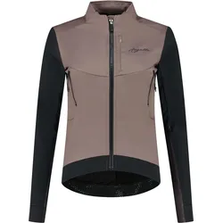 Fahrrad Winterjacke Damen - Cadence taupebeige|SCHWARZ M