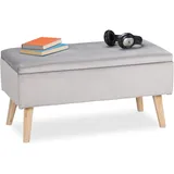 Relaxdays Sitzbank Sitzbank 80 cm)