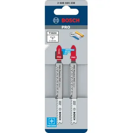 Bosch PRO Plastics PVC clean T102H Stichsägeblatt 100 mm 2 Stück