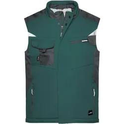 Winter Softshellweste "JN825" - XL - grün/schwarz