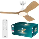 Philips Olas 106 cm Deckenventilator Weiß/Braun