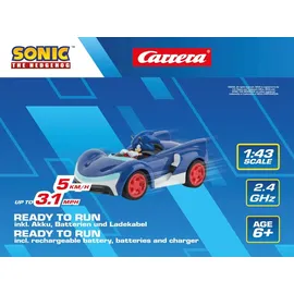 Carrera 370430022 Team Sonic Racing Mini RC Einsteiger Modellauto Elektro Straßenmodell