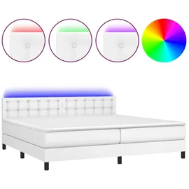 vidaXL Boxspringbett 200 x 200 cm Weiß