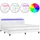 vidaXL Boxspringbett 200 x 200 cm Weiß