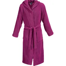 Erwin Müller Frottier Unisex-Bademantel mit Kapuze Heidelberg in fuchsia | Gr.: M