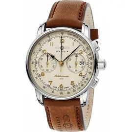 Zeppelin Méditerranée 9670-5 Leder Braun 42 mm 9670-5