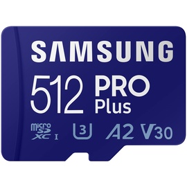 Samsung PRO Plus R160/W120 microSDXC UHS-I U3, A2, Class 10