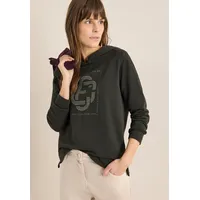 Cecil Hoodie mit Schmucksteinen Khaki M